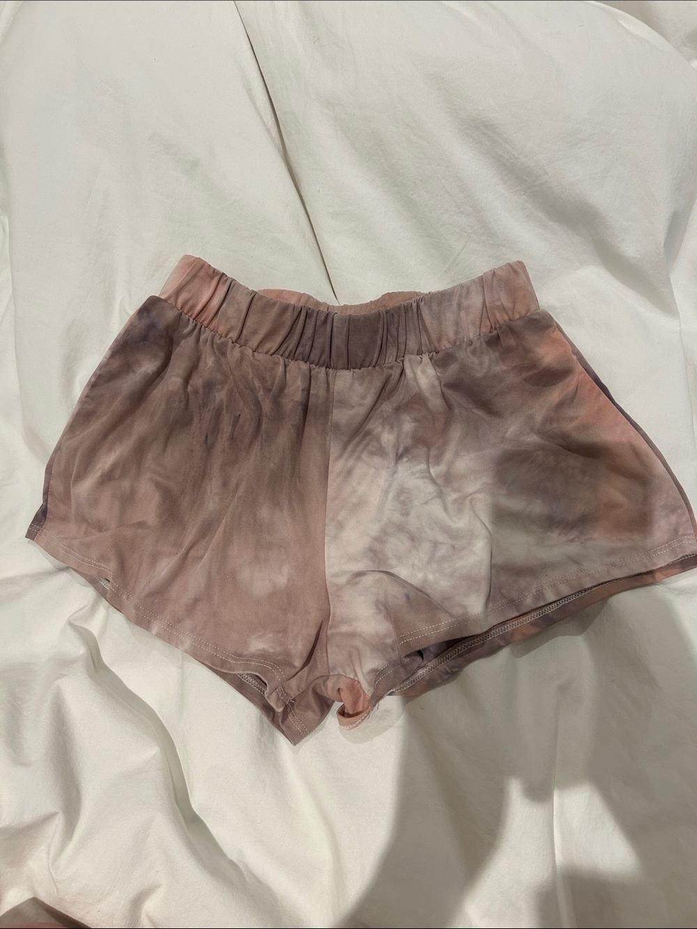 Women's Pink Tie-Dye Lounge Shorts